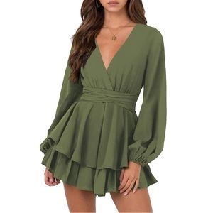 Mini short wrap dress